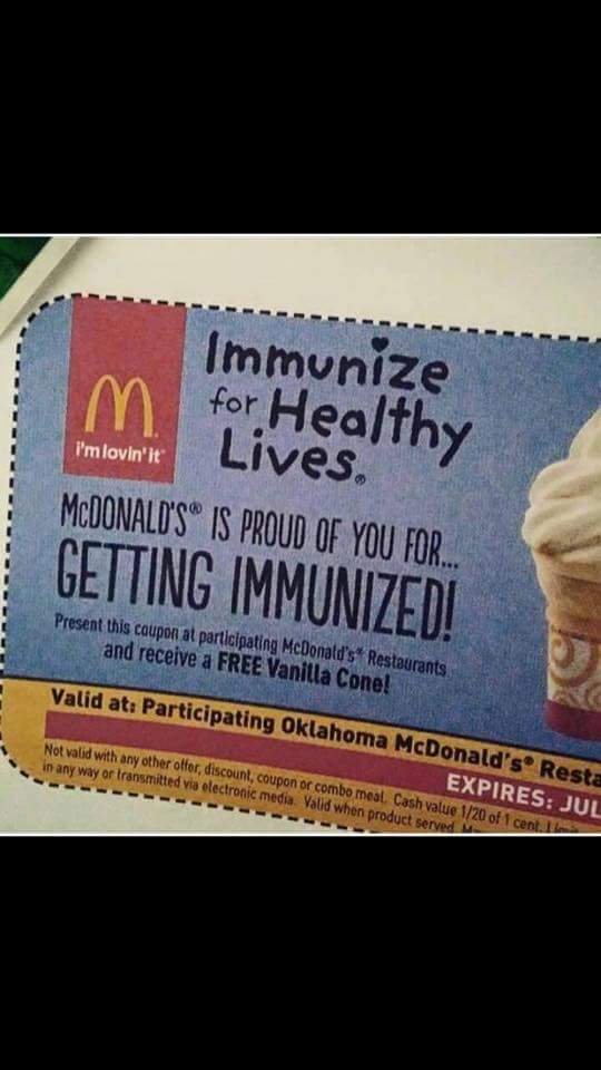 RuAndrade2's tweet photo. Congratulations on injecting yourself full of Neurotoxins,  here's a coupon to add a side of  chemicals with that :) http://t.co/XJfzdsHceJ
