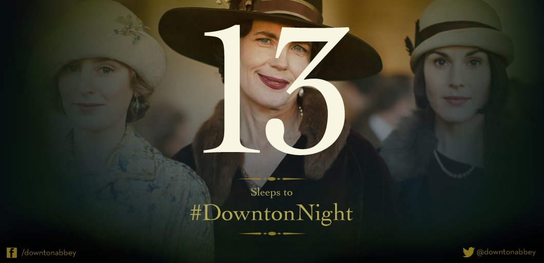 DowntonAbbey's tweet photo. 13 sleeps to #DowntonNight! #Downton http://t.co/GoBGtHYZZh