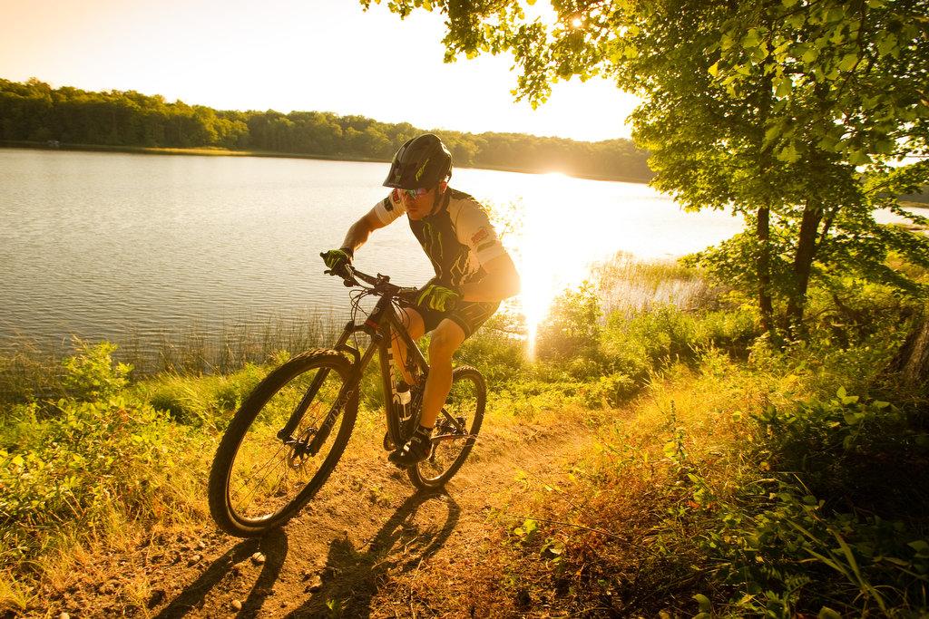 XGames's tweet photo. Nine-time #XGames gold medalist Tucker Hibbert is spending his Labor Day racing mountain bikes in northern Minn. http://t.co/iaj8z08h93