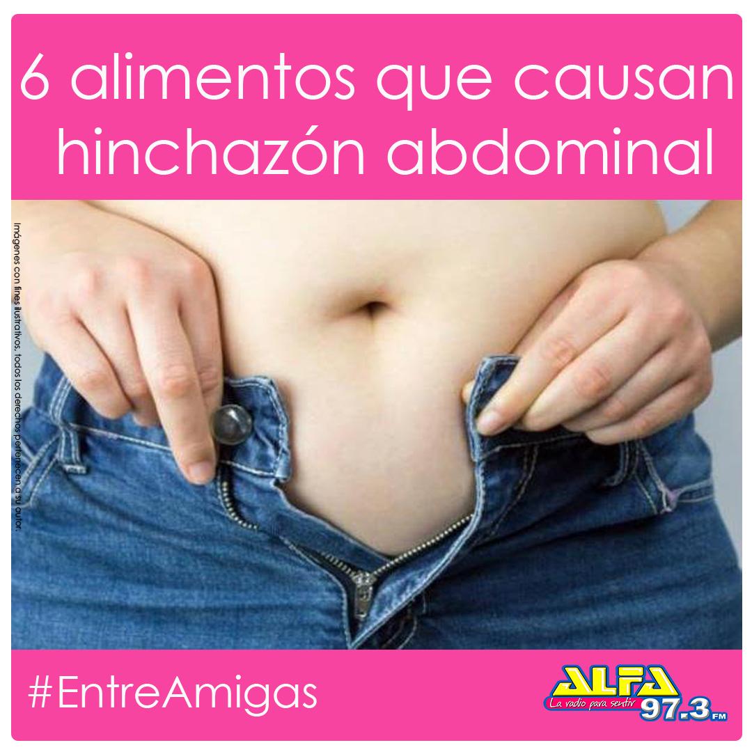 alimentos que producen hinchazon estomacal