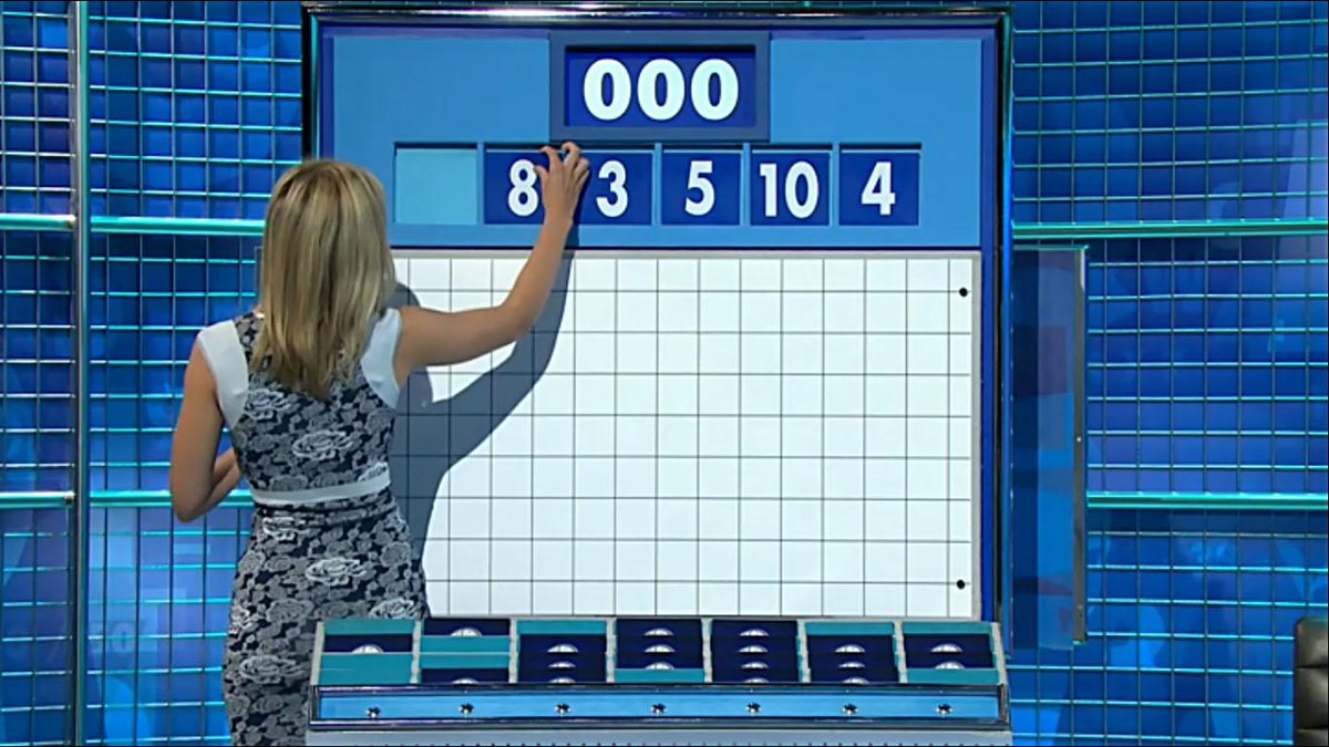 RachelRileyFC's tweet photo. Rachel during the numbers rounds of today's #Countdown on Channel 4. #BlueFlowerPower http://t.co/7oG3odqEW7