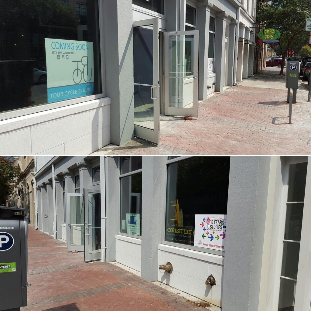 Site visit for next project: Tour Cycle Studio on Tchoup #nolawarehousedistrict. #spinning #customfab #interiordesign