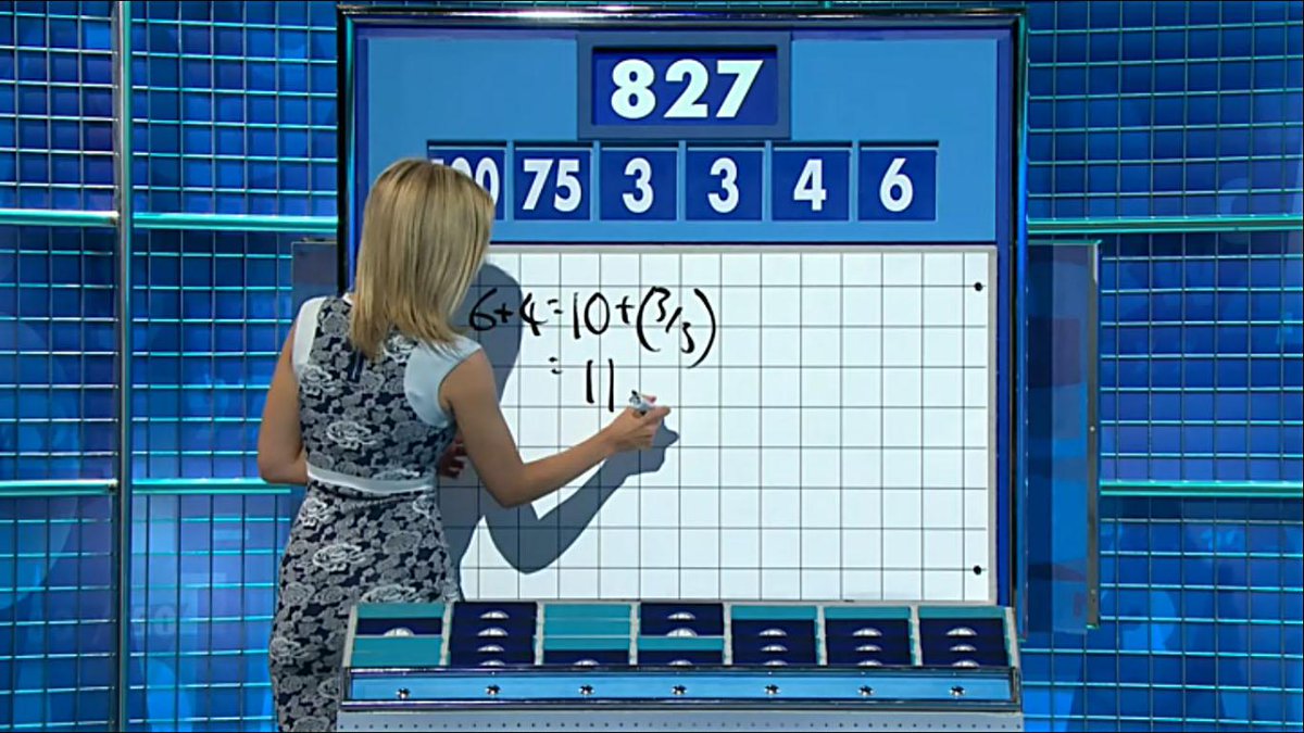 RachelRileyFC's tweet photo. Rachel during the numbers rounds of today's #Countdown on Channel 4. #BlueFlowerPower http://t.co/c0VUYkX73B