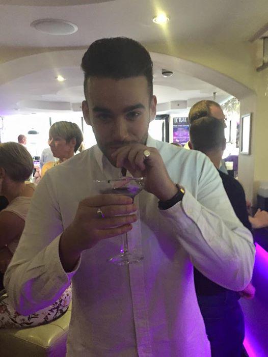 ArthurPrice1902's tweet photo. Here's our very own James Price sampling the #PurpleCocktail @LeReveBar! http://t.co/IgSSW9wGpX