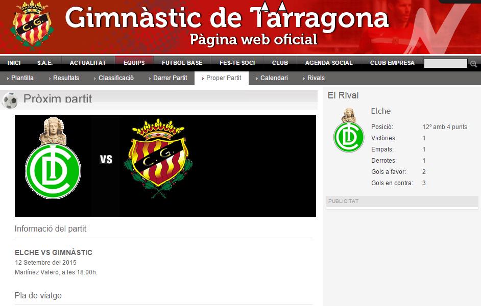 NovedadesECF's tweet photo. Parece que Tarragona es la única ciudad donde no conocen el escudo del Elche CF a 2015.   @NASTICTARRAGONA http://t.co/slFGIo6apU