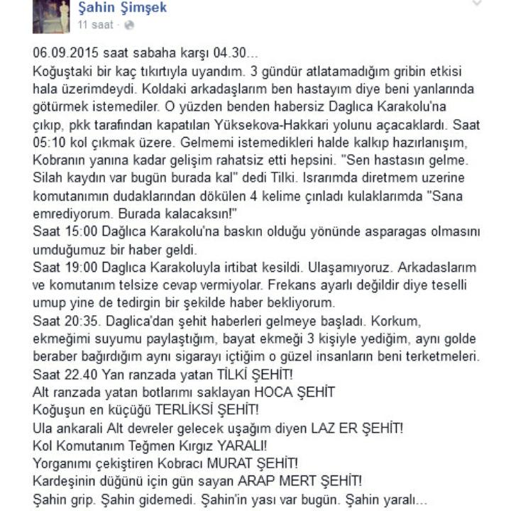 nedenttoldu's tweet photo. #Dağlıca'da hasta olduğu için operasyona götürülmeyen askerin yazdıkları... http://t.co/TSCAIpno2a