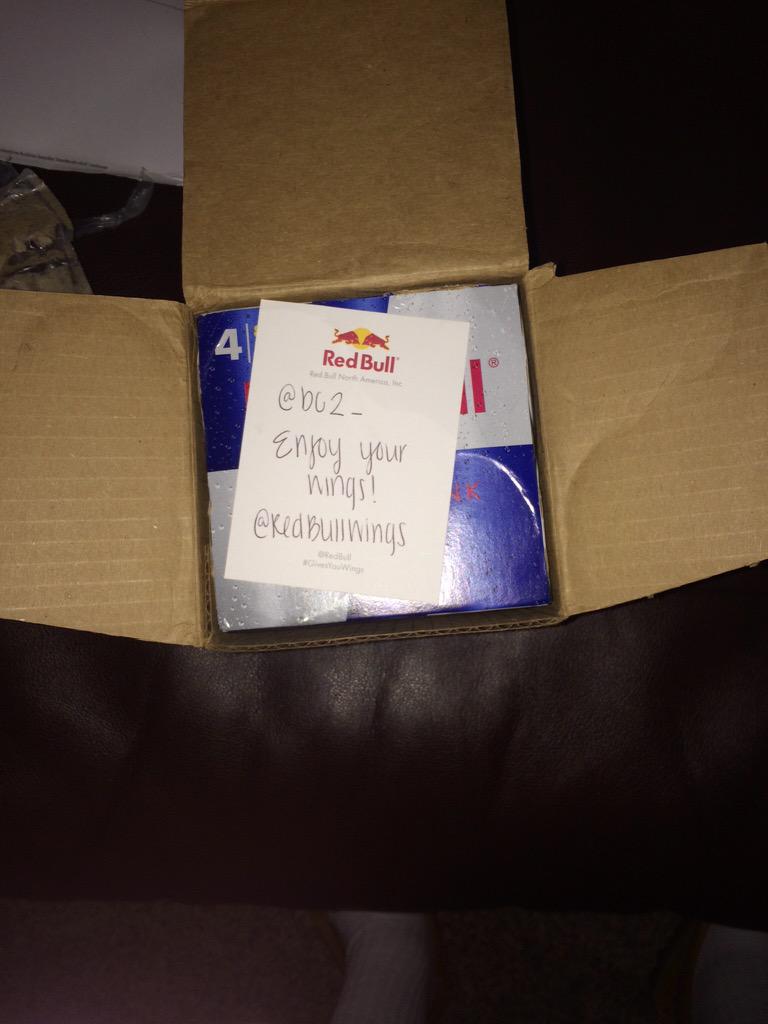 <a href="/RedBullWings/">Red Bull Wings</a> got the package big ups to you guys on this one
