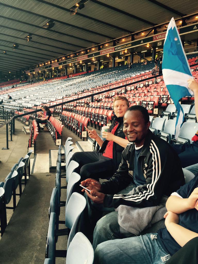 <a href="/ScottishFA/">Scottish FA</a> Dwayne &amp; Marcus loving their first Bachlaw trip to Hampden #SCOGER #TEACHERSONTOUR <a href="/Wayne_Murdo/">Wayne Murdo</a>