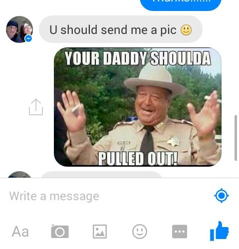 sandy_borgulaa's tweet photo. Im seriously hilarious haha. #FacebookCreeps http://t.co/YnJJgr3hE7