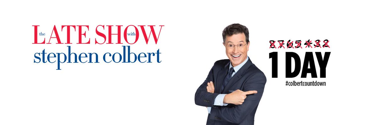 CBS4Indy's tweet image. Only one more day until the premiere of @colbertlateshow!  It will air tomorrow at 11:35 p.m. #colbertcountdown