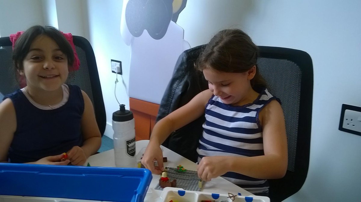 LBHLibraries's tweet photo. So lovely to see Lucia &amp; Senna's smiles at the 1st #LEGOLibraries Club at Feltham this evening!@@LEGOeducationUK http://t.co/QrDaxhmdm2