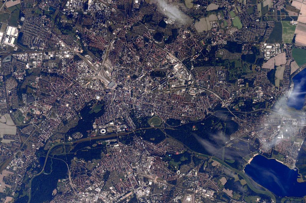 Leipzig Germany with its massive railway station, largest in Europe.