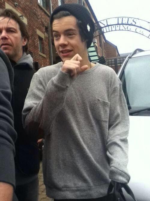 harry styles grey sweater