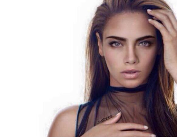 Princessofwifi's tweet photo. Beyoncé &amp; Cara Delevingne photoshopped into one picture 😱 http://t.co/i97qM4bfxb