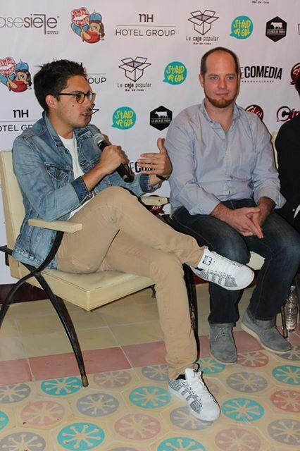 ContactOnLineMx's tweet photo. En conferencia,los integrantes de @culpadecolon se mostraron entusiasmados de presentar este exitoso show en México http://t.co/Edh6Kdyna0