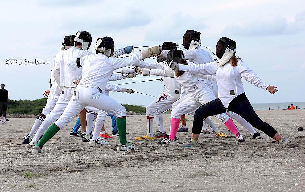jeffmacharyas's tweet photo. @realDonaldTrump says we should Build a Fence. I say we should Fence to Build! #Fencingmob15 http://t.co/2T5ECD23Js