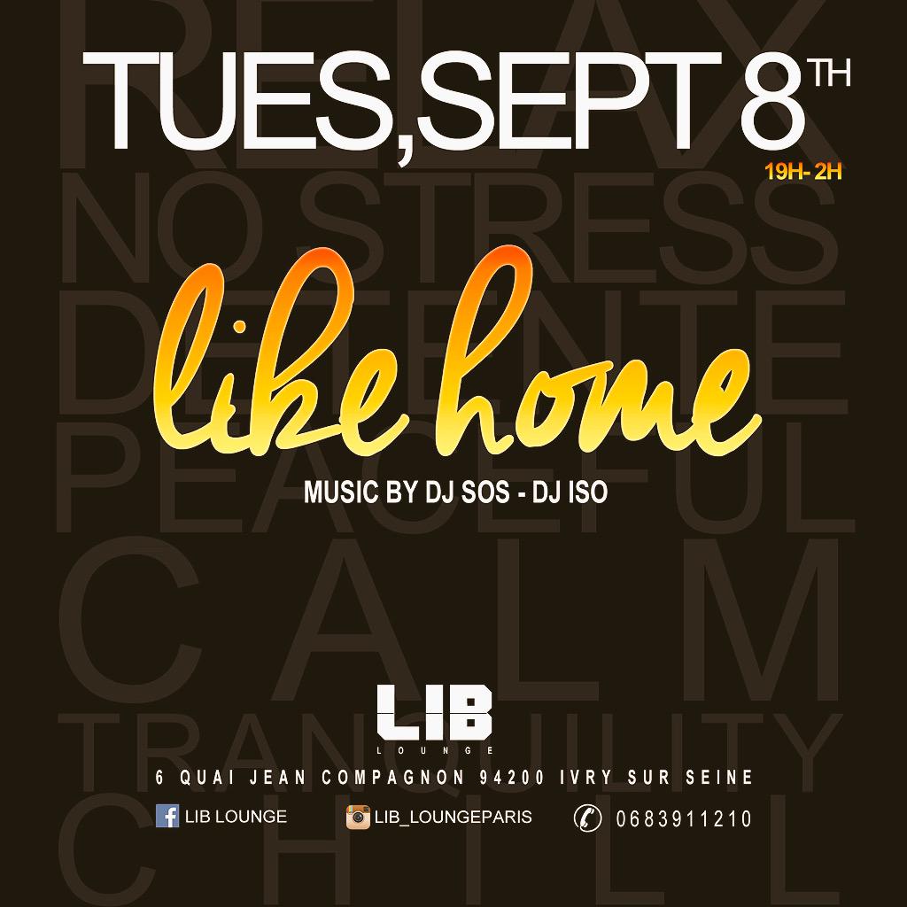 HTown_Paris's tweet photo. Tomorrow "LIKE HOME",🔥🔥🔥
Ambiance by Dj SOS and Dj ISO
#NoStress #Tranquility #LibParis #OnFaitLesChosesBien👌🏽👍🏽🍷🍸😉 http://t.co/NHpZYQrtDy