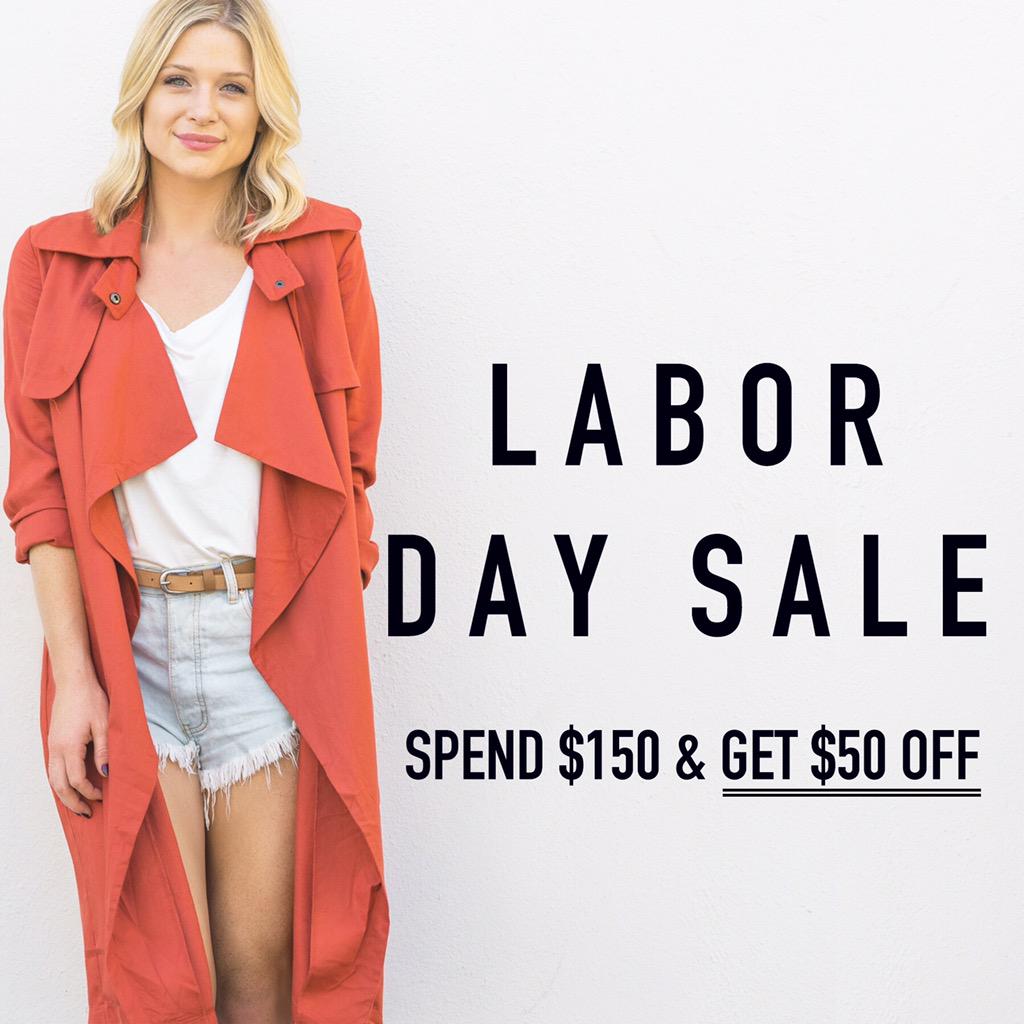effinshop's tweet photo. EFFIN LABOR DAY SALE IS ON 👏🏼Spend $150 &amp; get $50 OFF! Use code: LABOR50 at checkout. Happy shopping 😘 XX, D&amp;V http://t.co/OcV6YFvLIo