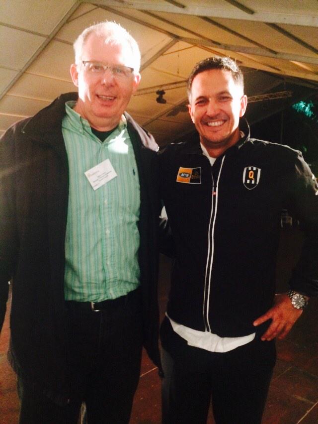 David_Higgs's tweet photo. Had the pleasure of cooking for your dad @JacoJVenter Swapping war stories. Haha @erica2daisy http://t.co/GRvlsJJhQl