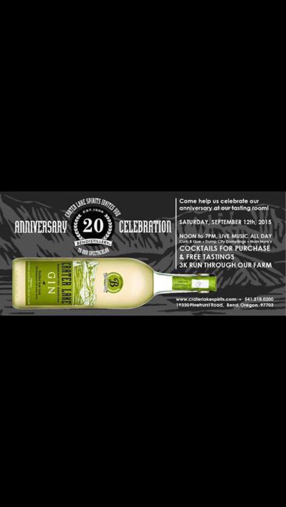 JOIN US! <a href="/bendistillery/">Bendistillery</a> #20th birthday anniversary this weekend in #Bend #Oregon with @ShastaMusic <a href="/CraterLakeVodka/">Crater Lake Vodka</a>