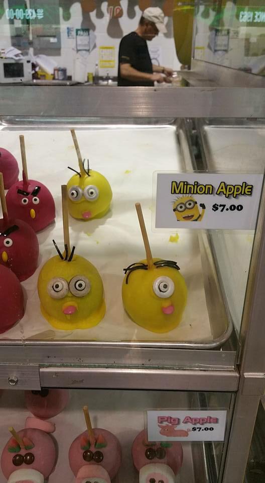why eat regular apples when you can have these #minion #art apples? #innovation