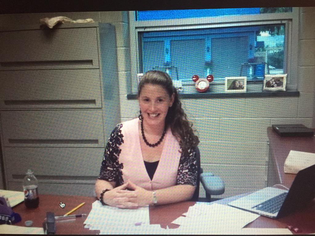 LauraFeffer's tweet photo. My first day as a Principal. Soooo long ago! 😉#thirdyearsacharm #chataps http://t.co/Nk5ooYzqJW