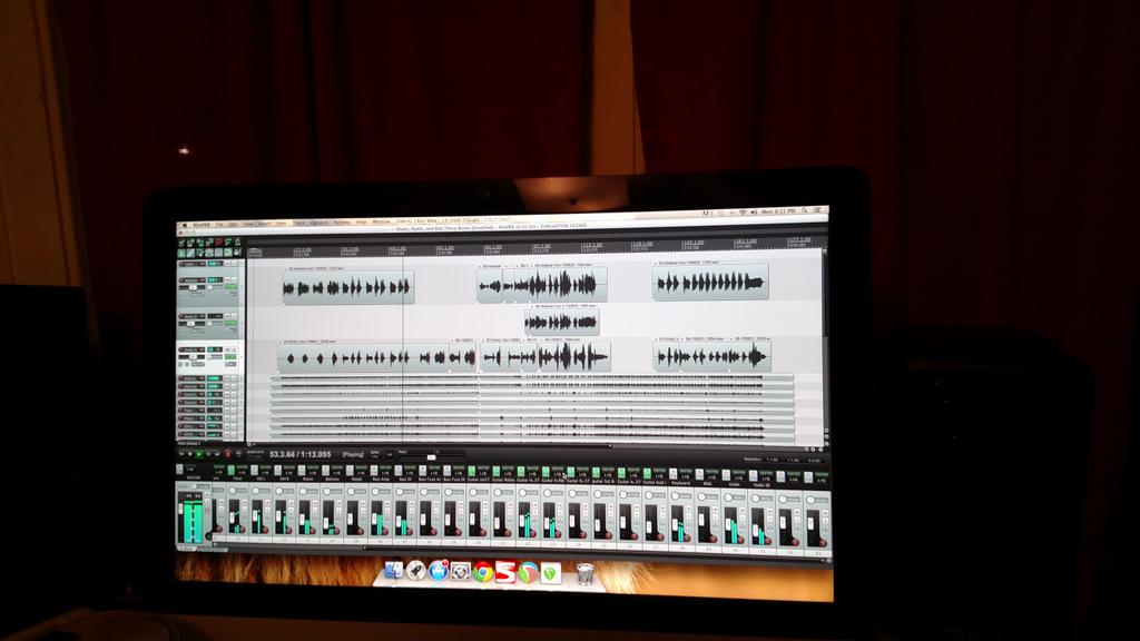 LTTG_Music's tweet photo. Putting some finishing touches on our vocal tracks!  #lp2 http://t.co/C3Mrj68dGG
