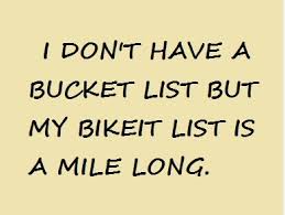 Everyone should have a biking bucket list. :)