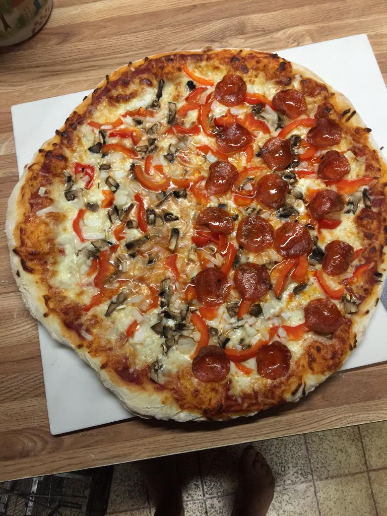 Homemade pizza and the Buckeyes!