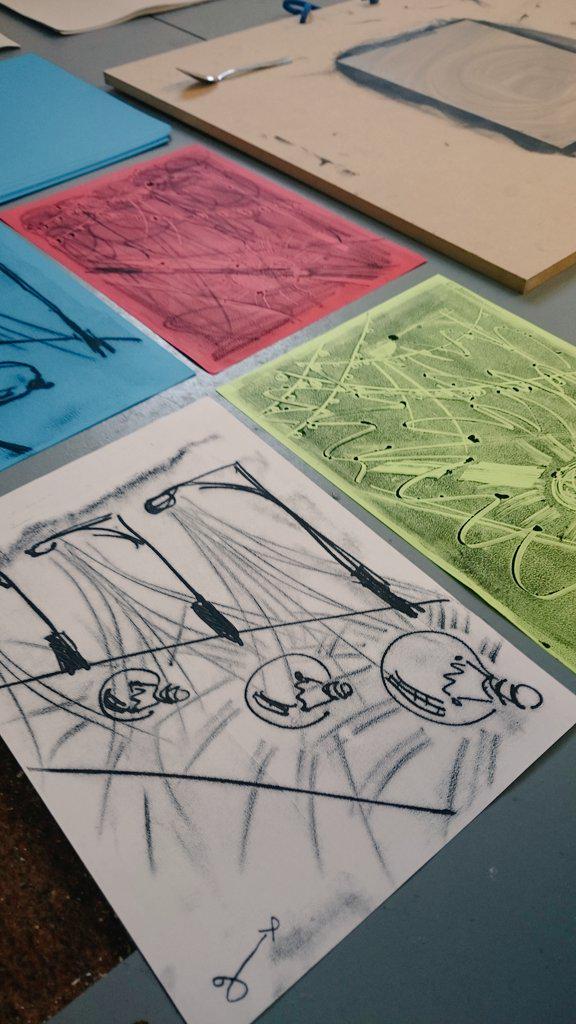 abingdonstudios's tweet photo. #DrawingWorks @abingdonstudios this eve. Works inspired by light and the 💡 leading to @GrundyBlackpool launch 10.9.15 http://t.co/HRhIFwY6wP