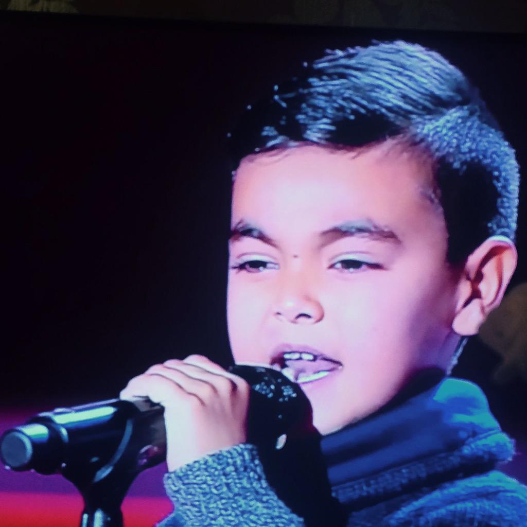 Antonio es la #LavozKids✌ 🎤🎶 #HoyTengoGanasDeTi
