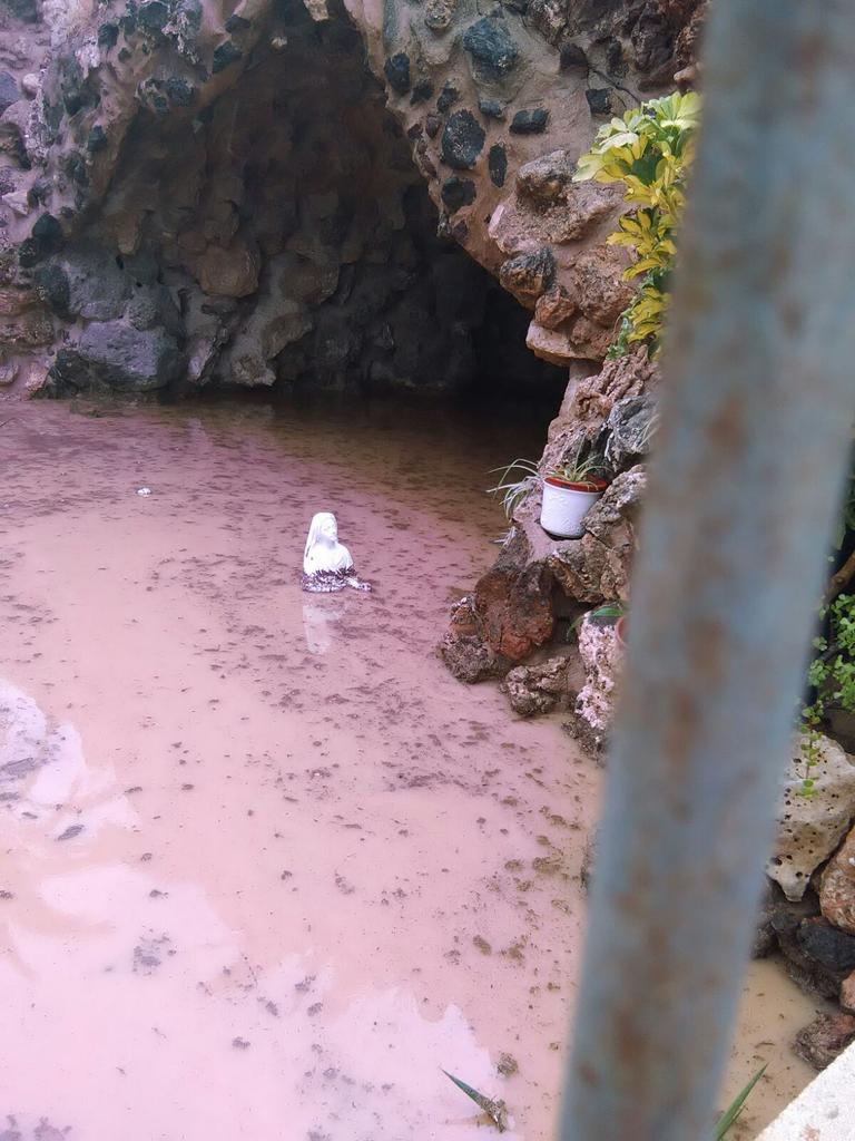 cartagena_hoy's tweet image. Así estaba por la fuerte lluvia caída en #Cartagena  el Instituto San Vicente de Paúl