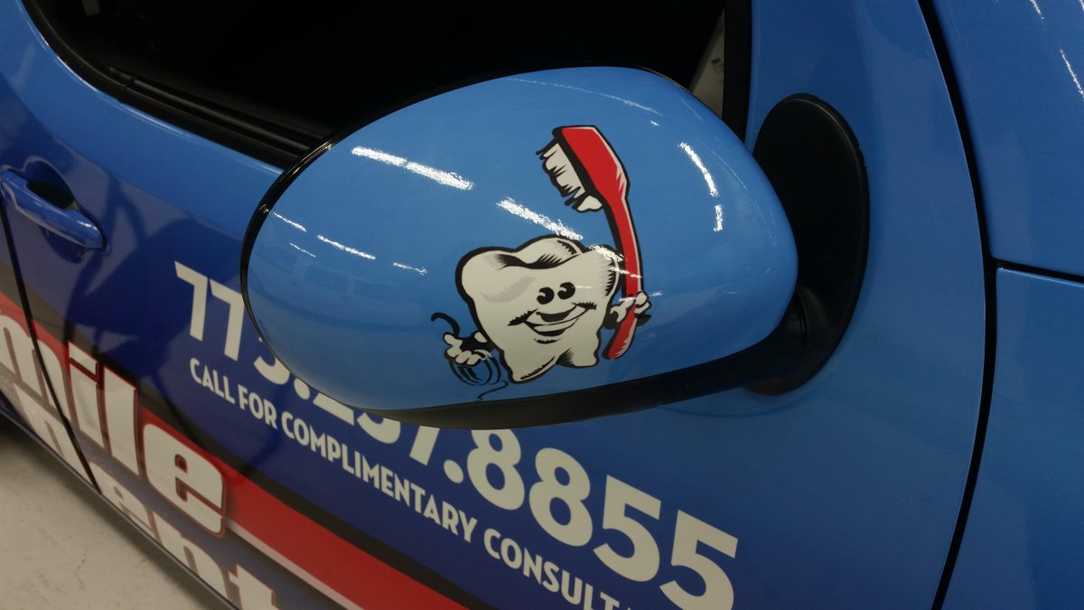 InSightSignCo's tweet image. #details from a #dental #vehiclewrap