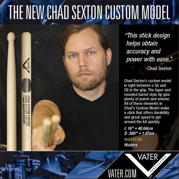Happy Birthday to Signature Vater Drumstick Artist Chad Sexton of  