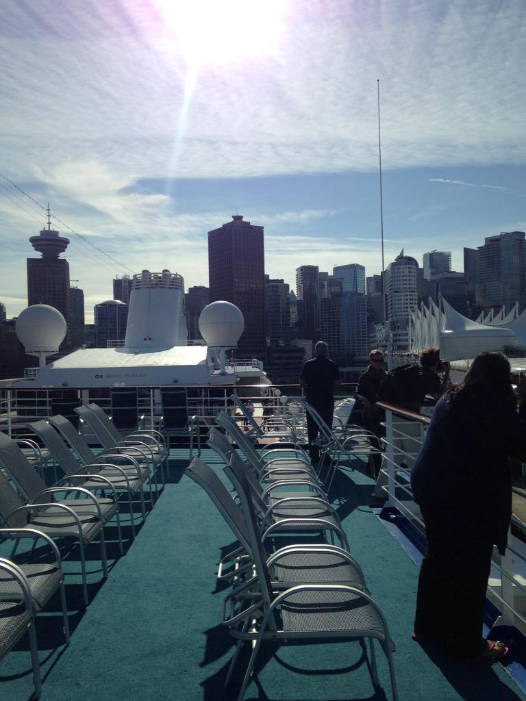 #vancouverskyline on board #pacificprincess @PrincessCruises 🌸🌸