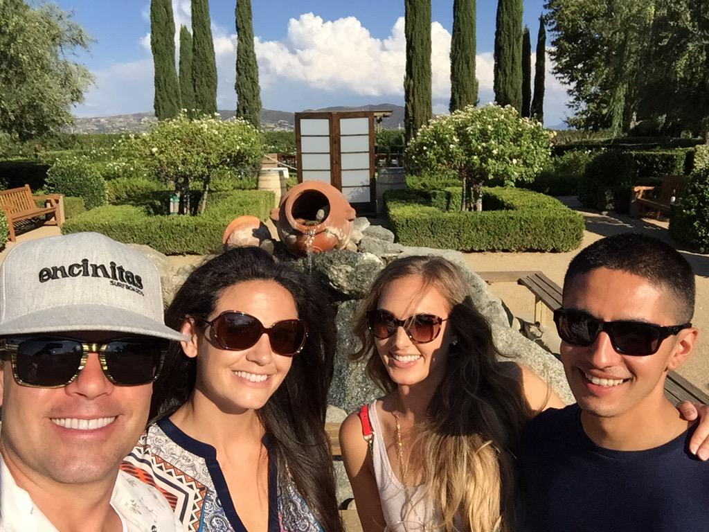 JoshCox's tweet photo. @PonteWinery missed the tasting in the Barrel Room but made it out anyway! http://t.co/91RpDQ81xm