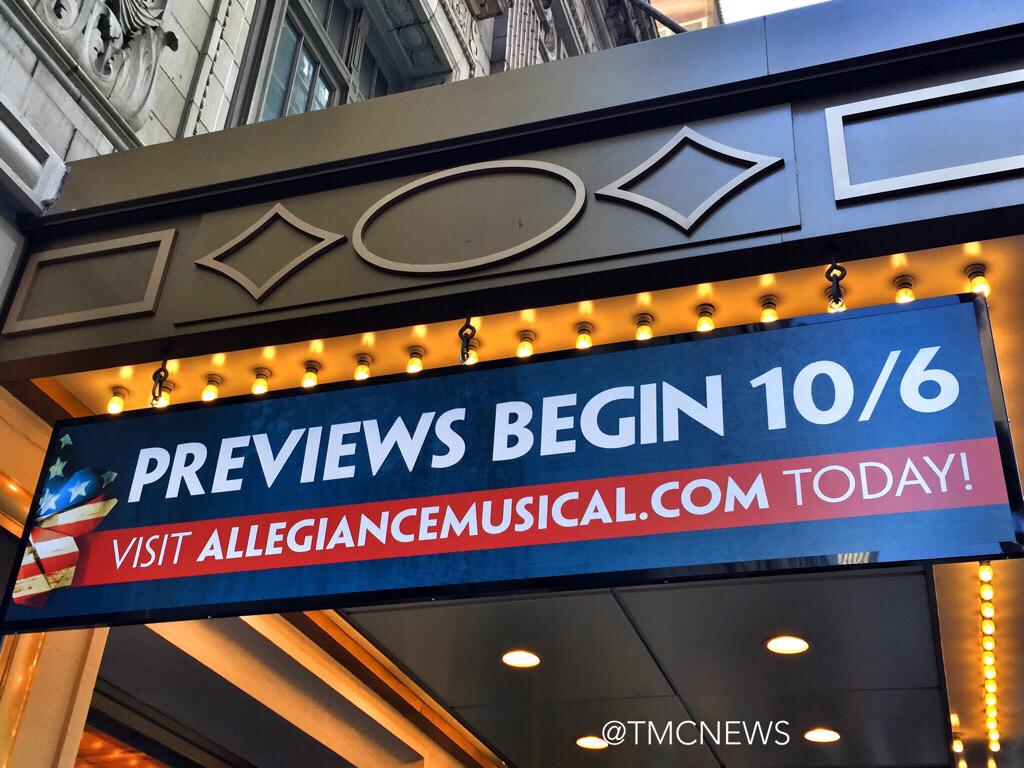 TMCNEWS's tweet photo. Congratulations 2 The Great @GeorgeTakei as his show @allegiancebway hits #NYC this October. #DreamRealized #OhMy http://t.co/DGU6qQF0Oj
