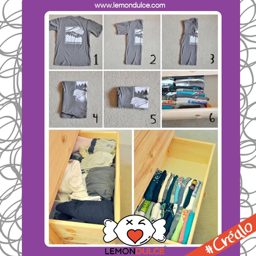 lemondulce's tweet image. ¡Qué manera de doblar las camisetas en el cajón! ¡Esto mola! #LemonTips