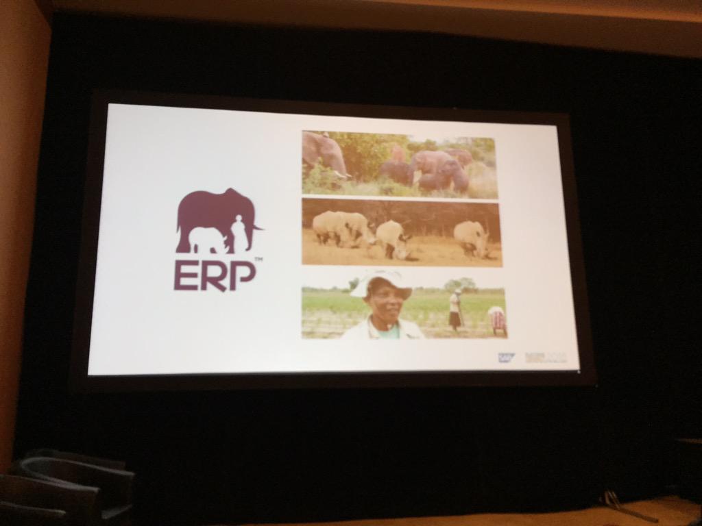 SankarParu's tweet photo. #sconnect15 #ERP important to give a choice to people to be able to effectively preserve elephants and rhinos http://t.co/g2stgvUJaU
