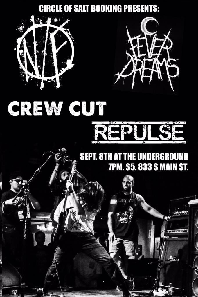 TOMORROW NIGHT! No Future is in town and playing with a bunch of sick locals. Only $5. Spread the word! RT