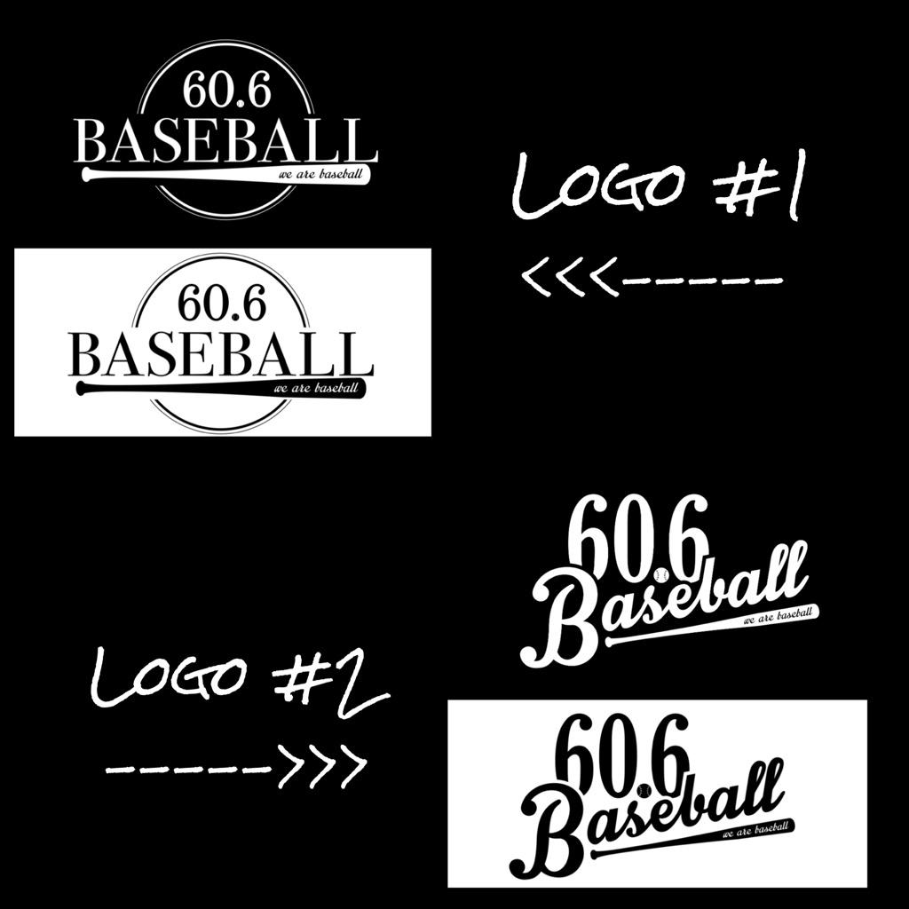 60ft6inBaseball's tweet photo. 60.6 Baseball is looking for your feedback on the design of our company logo.
Logo 1 or Logo 2
#LogoFeedBack http://t.co/AwAHohPE4U