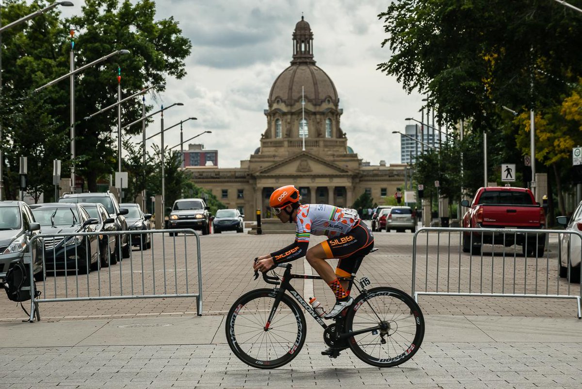 PhotoJBartlett's tweet photo. @SilberProTeam Canuck Ben Perry won the #toa2015 KOM jersey in @EdmontonTourism today! http://t.co/GtTEeu63K5
