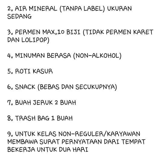 UNLAbdg's tweet photo. Peraturan dan barang bawaan untuk pasupati universitas http://t.co/oElHgpsCQf