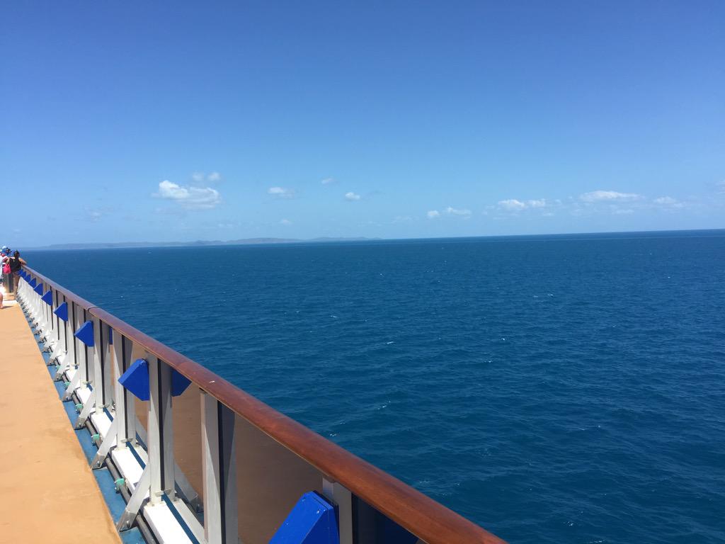simoncuce's tweet photo. Hey @frankarr. I'm 12 kms off the coast on a ship off Cape York and I have 3G access. Congrats Telstra. http://t.co/hU0xejzUfr