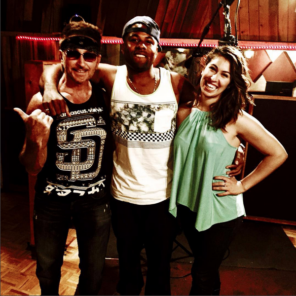 musicandpost's tweet photo. #ESAudio #RecordingStudio in #LosAngeles recently had #DahianaBilbao (r) in "#Studio A" for #LIVEVIBE on #KPSE:) http://t.co/YKU98b1oAO