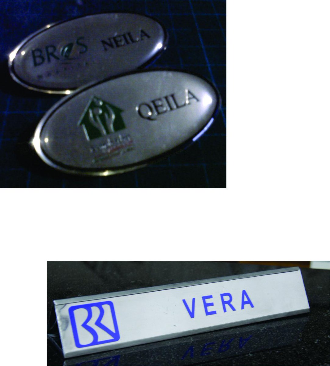 #Name Tag Kuningan + Resin + Name Desk