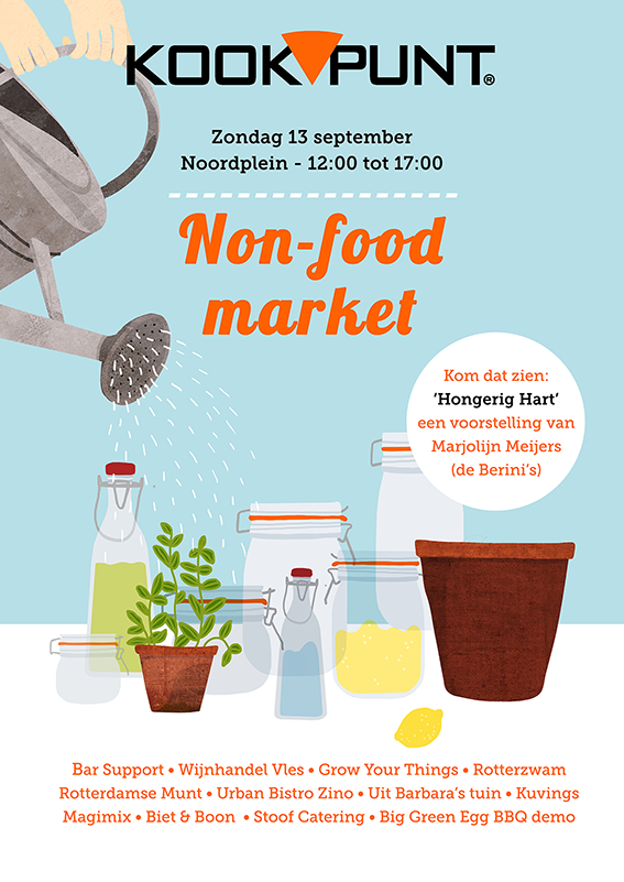 Zondag is er weer (NON) Foodmarket in onze winkel aan het Noordplein! Kom en leer alles over Oogsten en inmaken!