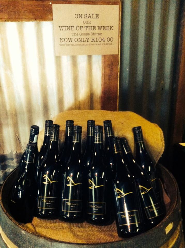 Our #WOW wine is the <a href="/thegoosewines/">The Goose Wines</a> Shiraz '11. On special until Sunday at <a href="/DeCompanje/">Schoon De Companje</a> #stellenbosch #drinkbetterwine