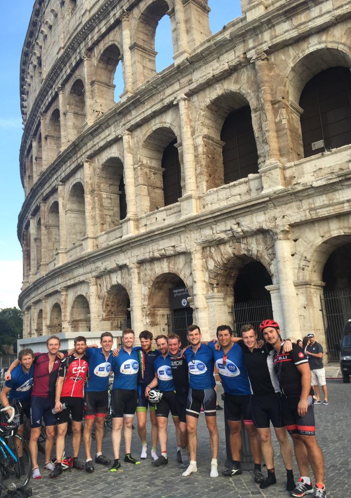 <a href="/LDN2RME/">London to Rome</a> have raised thousands for @PrincesTrust <a href="/samaritans/">Samaritans</a> <a href="/TheBHF/">British Heart Foundation</a> <a href="/macmillancancer/">Macmillan Cancer Support</a> as part of their <a href="/Costain150/">Costain 150</a>
