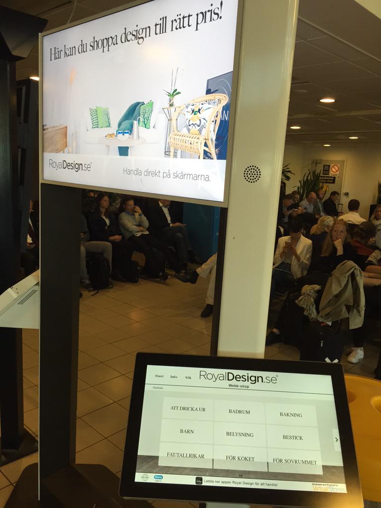 Fredrikh's tweet image. @RoyalDesigncom bringing a great experience to their customers. Next, delivery by #3dprinter. #bromma #virtualstores